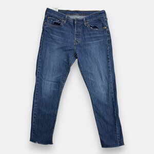 Levi's Men's Blue and Navy Jeans